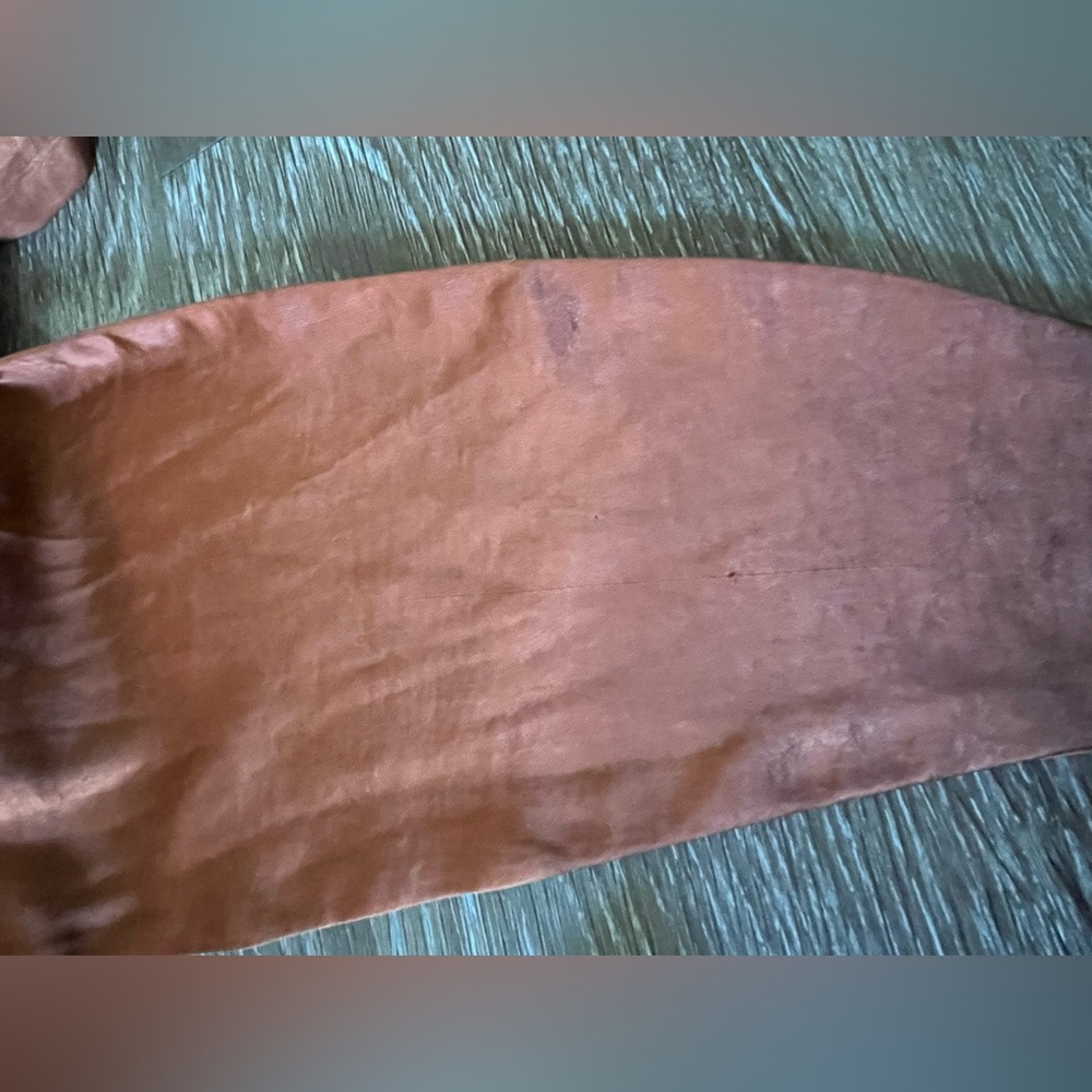 Line & Dot Rust/Copper Halter Dress - Picture 8 of 10